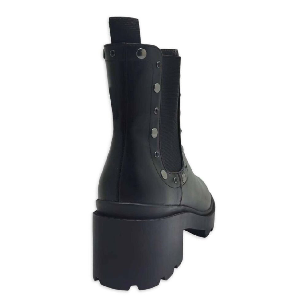 NEW Women’s Time and Tru Chelsea Embellished Chunky Boots Black Size 9 - Picture 3 of 8